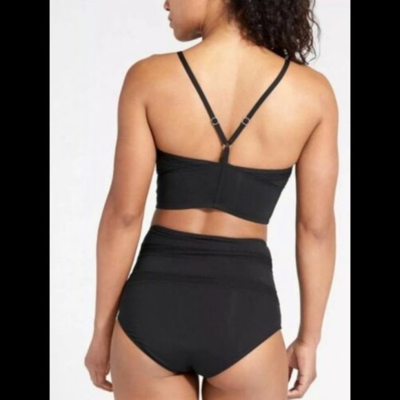 Athleta Mesh Bralette Bikini Top size S Black - Picture 4 of 6